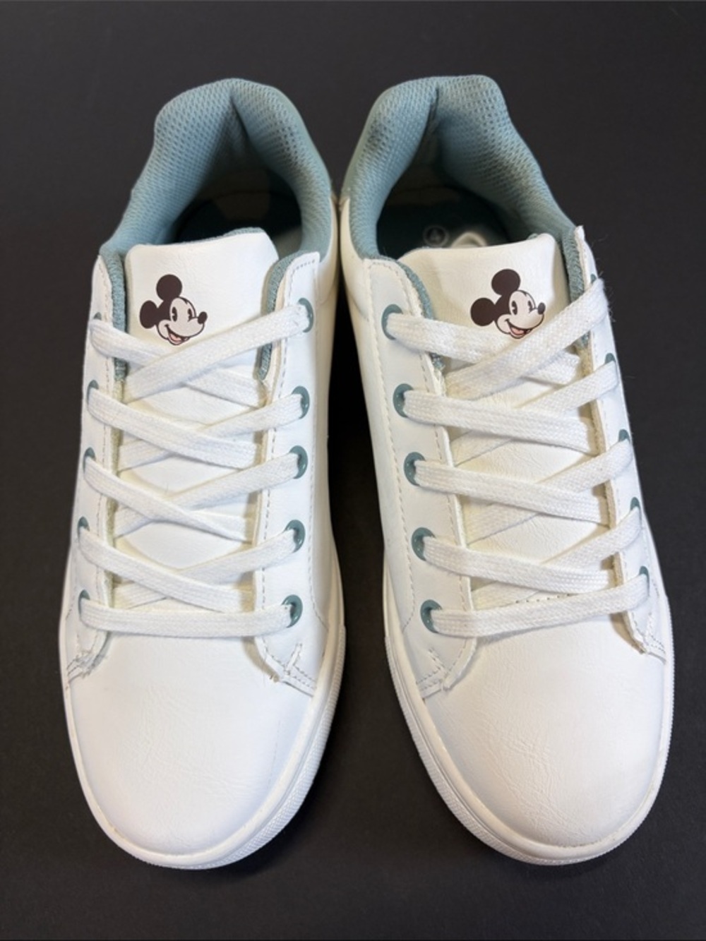 Disney Mickey & Minnie White Platform Sneakers Kids Size 4